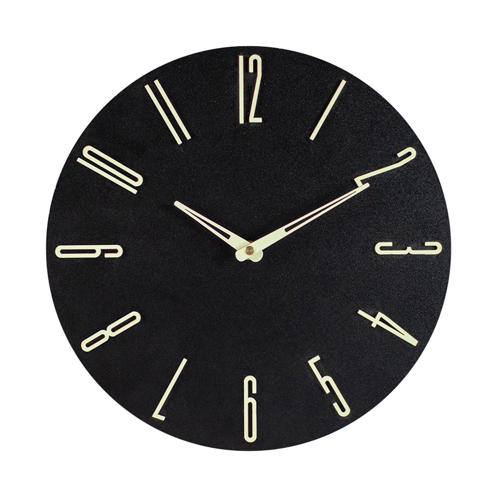 Wall Clock Non Ticking Round Wall Mounted Clocks for School Indoor Bedroom