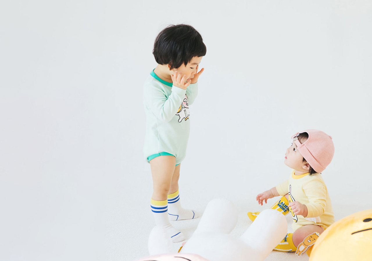 Bộ Bodysuit Baby Tube &amp; Apeach Kakao Friends Chính Hãng