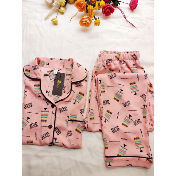 Pijama Mặc Nhà Quần Dài Tay Ngắn Lụa Mango Cao Cấp MY'D - A1