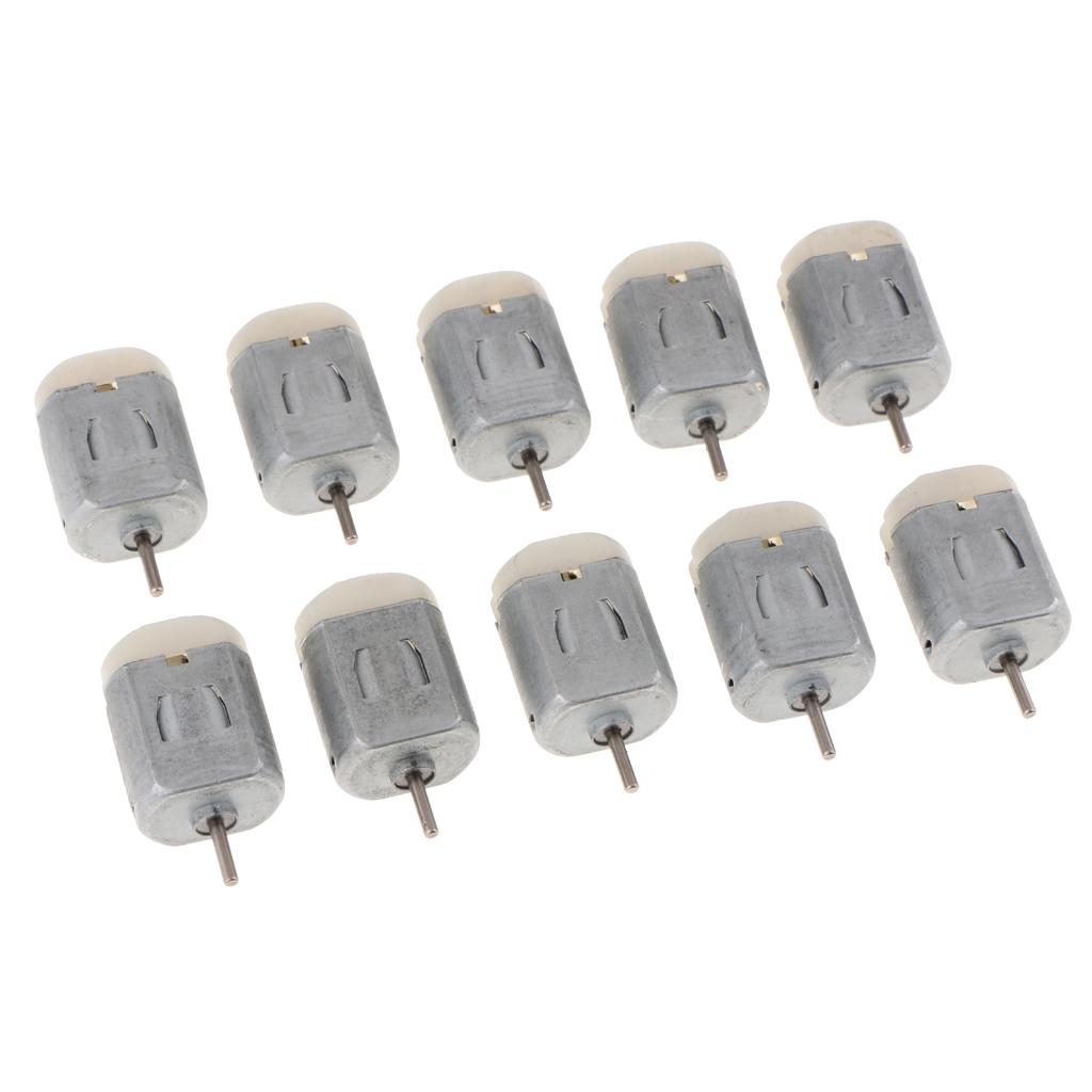 10 chiếc Thu Nhỏ 1-6 V Nhỏ 130 Động Cơ DC Xe Bốn Bánh Mô Hình Động Cơ