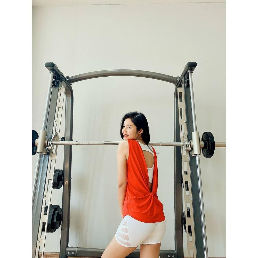 Áo Tank Top xoắn lưng đẹp lung linh (Đồ Tập Gym-Yoga Nữ)