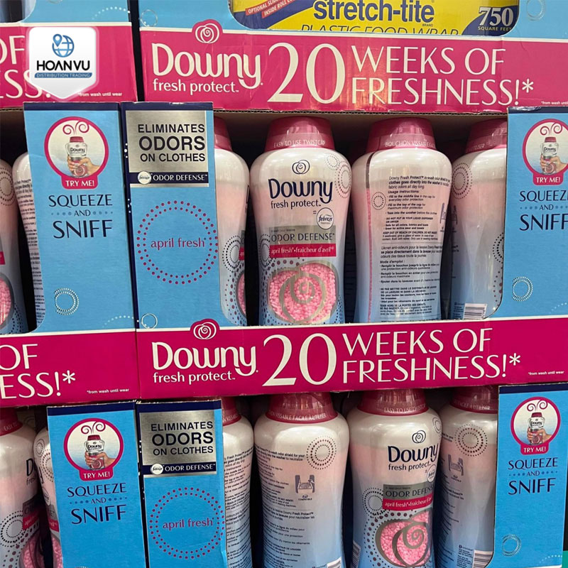 Hạt xả vải Downy Fresh Protect April Fresh Hồng 963g - Mỹ
