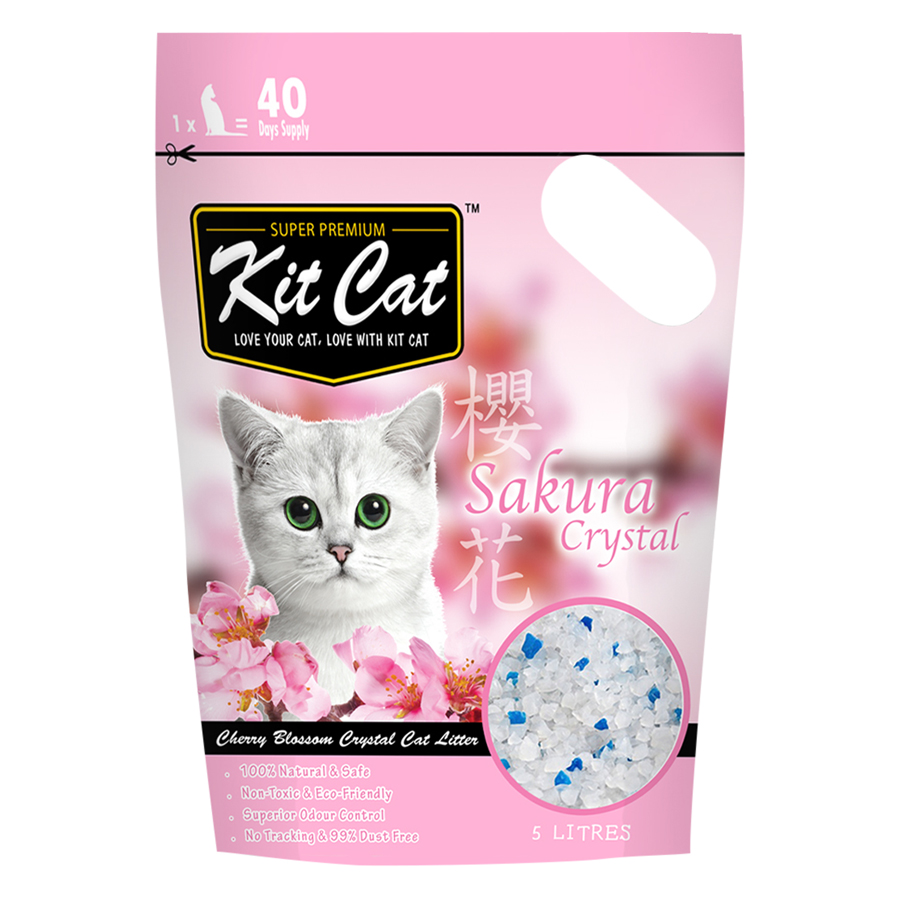 Cát Thủy Tinh Kit Cat - Hoa Anh Đào (5L)