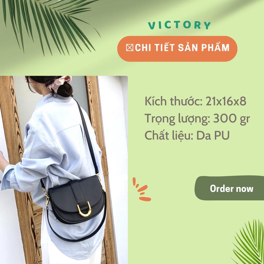 Túi Xách Nữ VICTORY Đeo Chéo Hàng Cao Cấp Mẫu Hot Trend Quảng Châu Màu Đen Trắng Nâu SKU:391