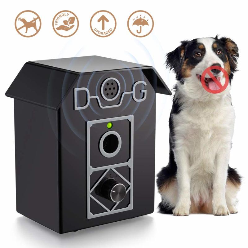 Antibell cho chó, 4 con chó siêu âm có thể điều chỉnh thiết bị sủa, các thiết bị chống chuông không thấm nước 55 feet