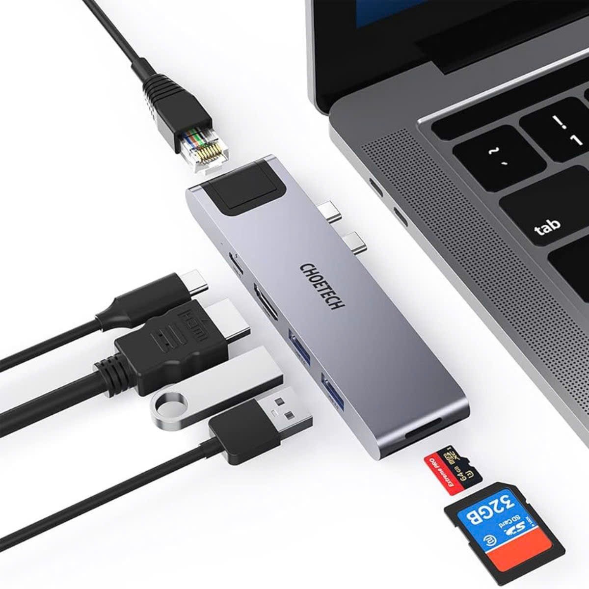 Hub Choetech M24 chuyển 7 in 1– HÀNG CHÍNH HÃNG