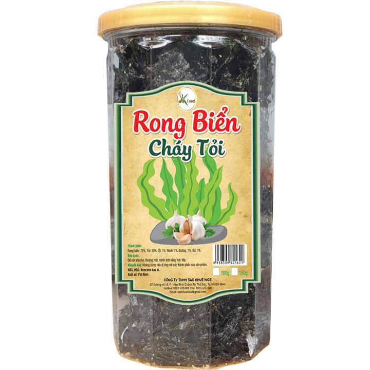 RONG BIỂN CHÁY TỎI THƠM NGON BỔ DƯỠNG-HŨ 100G