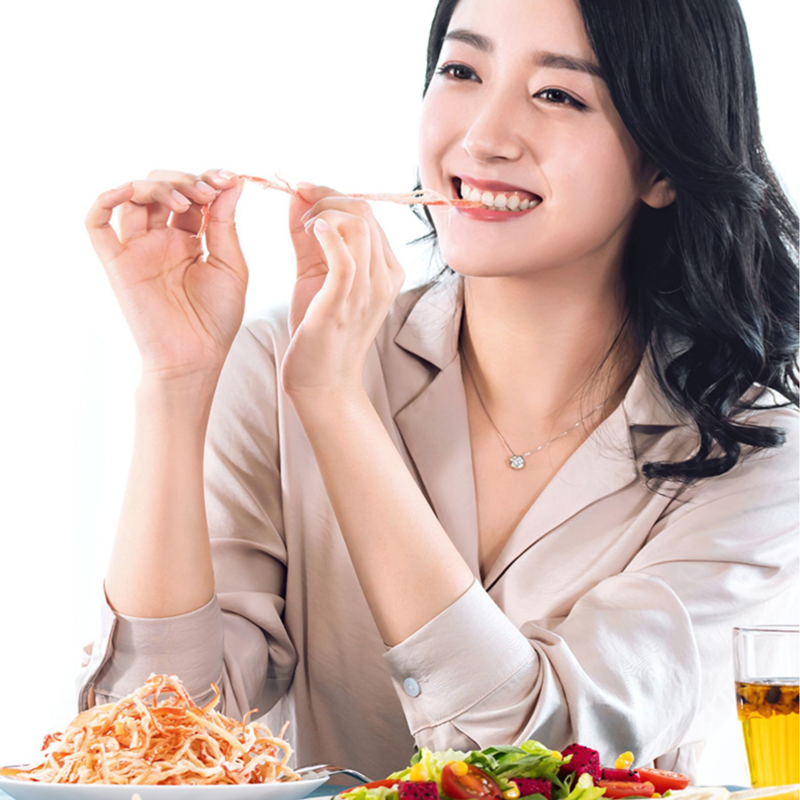 Mực hấp nước dừa xé cay loại ngon thương hiệu Nàng Khô - 300gram
