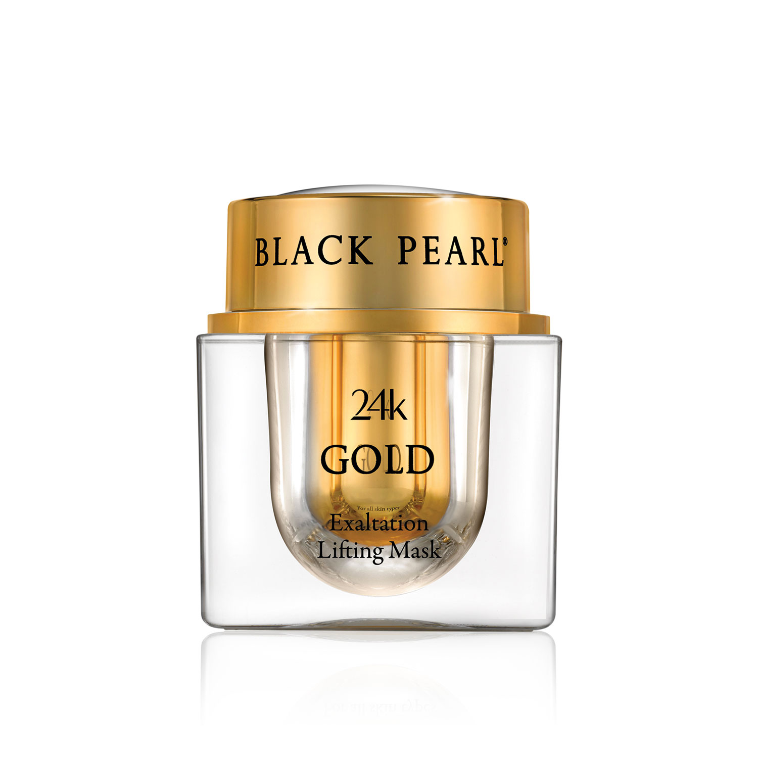 Mặt Nạ Nâng Cơ Mặt Vàng 24k Black Pearl - 24k Gold Exaltation Lifting Mask -  Có Nguồn Gốc Từ Biển Chết - Xuất Xứ Israel - Ngăn Ngừa Sự Hình Thành Nếp Nhăn Và Dưỡng Ẩm