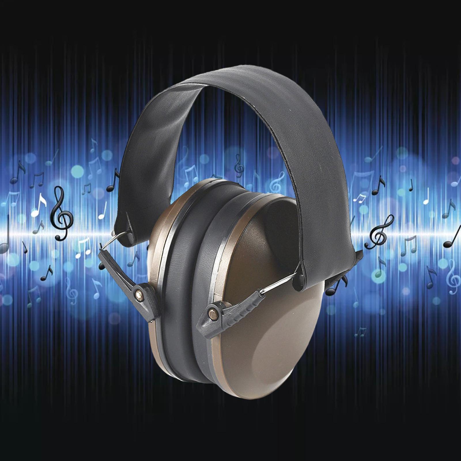 Ear Protection Ear Muffs, Noise Cancelling, Folding Padded Head Band, Lightweight Ear Defenders for Airplane Construction Men Women