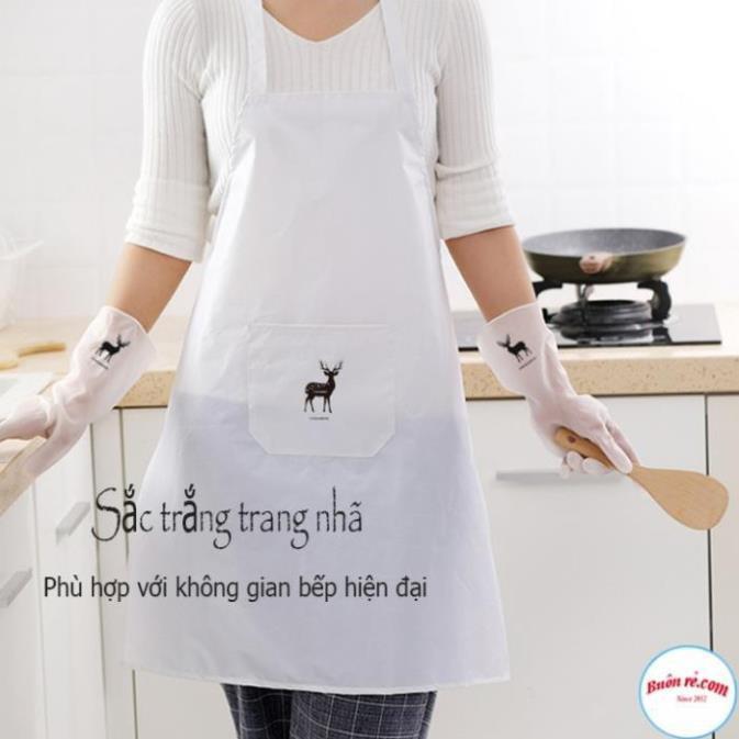 Tạp dề chống thấm hình hươu siêu bền