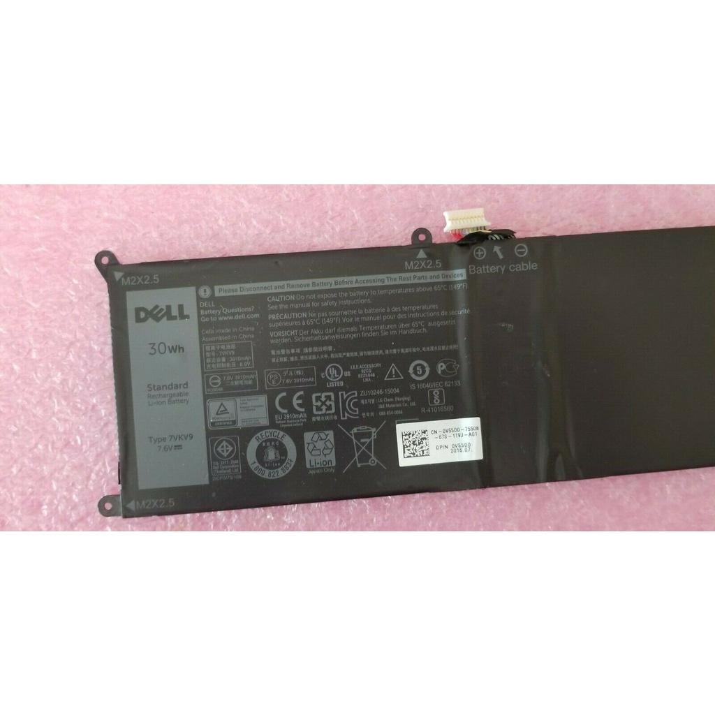 Pin Dùng Cho Laptop Dell XPS 12 9250 Latitude 12 7275 9TV5X 09TV5X 7VKV9 9TV5X 0V55D0 V55D0