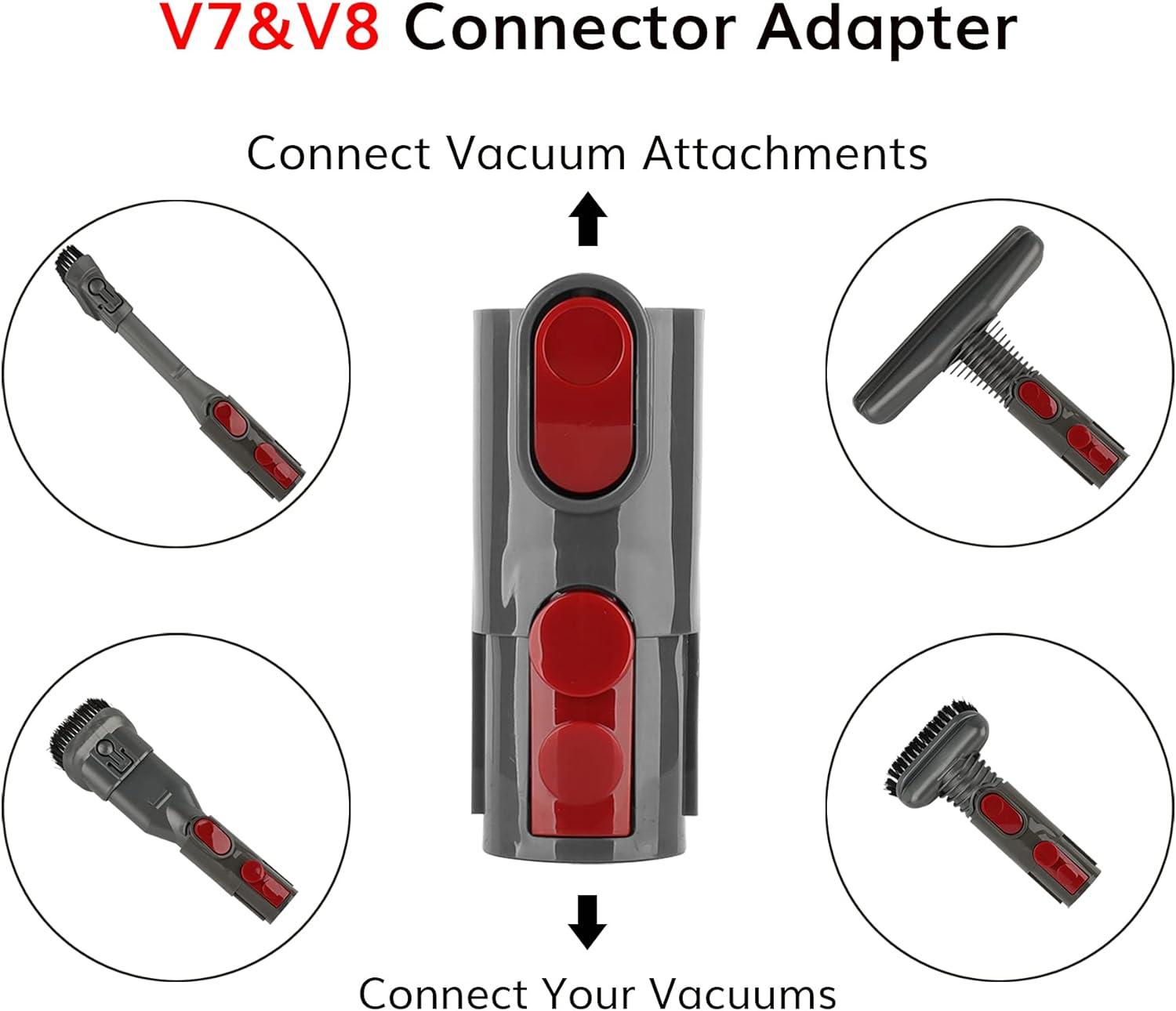 Phụ kiện Bộ bàn chải cho Máy hút bụi  V8 V7 có bộ chuyển đổi, Bộ phận làm sạch hoàn toàn cho  V6 DC45 DC35 DC52 DC29 DC62 DC33 DC34, v.v.