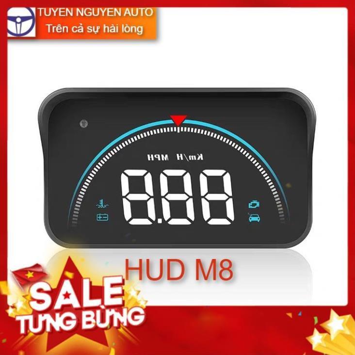 Màn hình hắt kính HUD M8 hiển thị tốc độ và cảnh báo tốc độ cắm cổng OBD