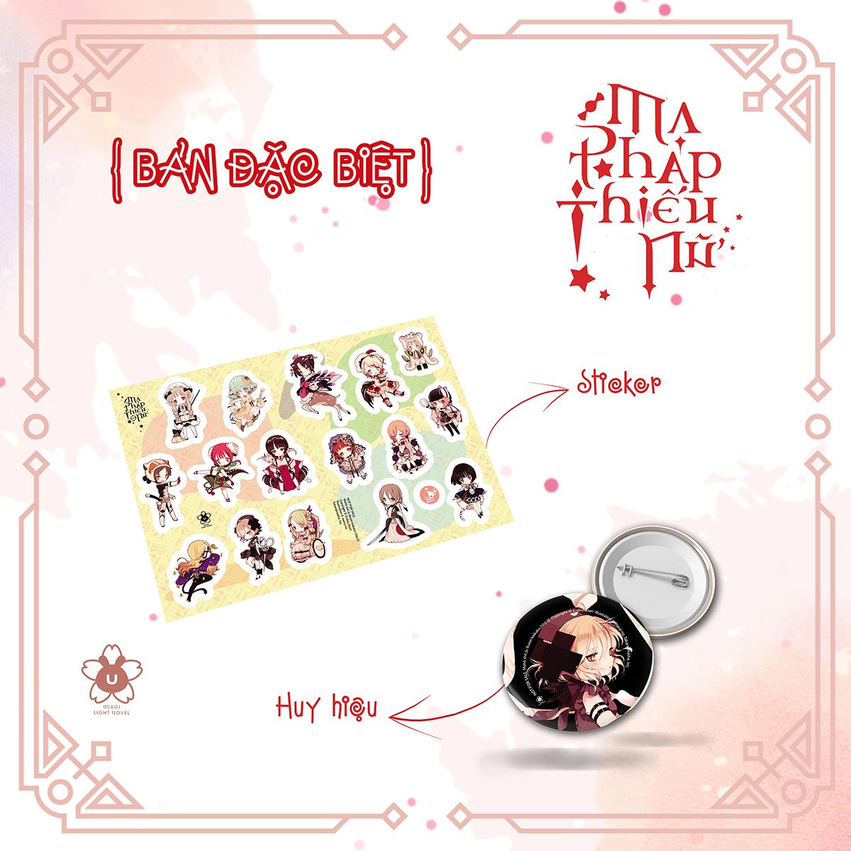 Ma Pháp Thiếu Nữ - Tập 2 + Tập 3 - Bản Đặc Biệt - Tặng Kèm 2 Bookmark Nhân Vật + 2 Postcard + Bảng Sticker Nhân Vật + Huy Hiệu