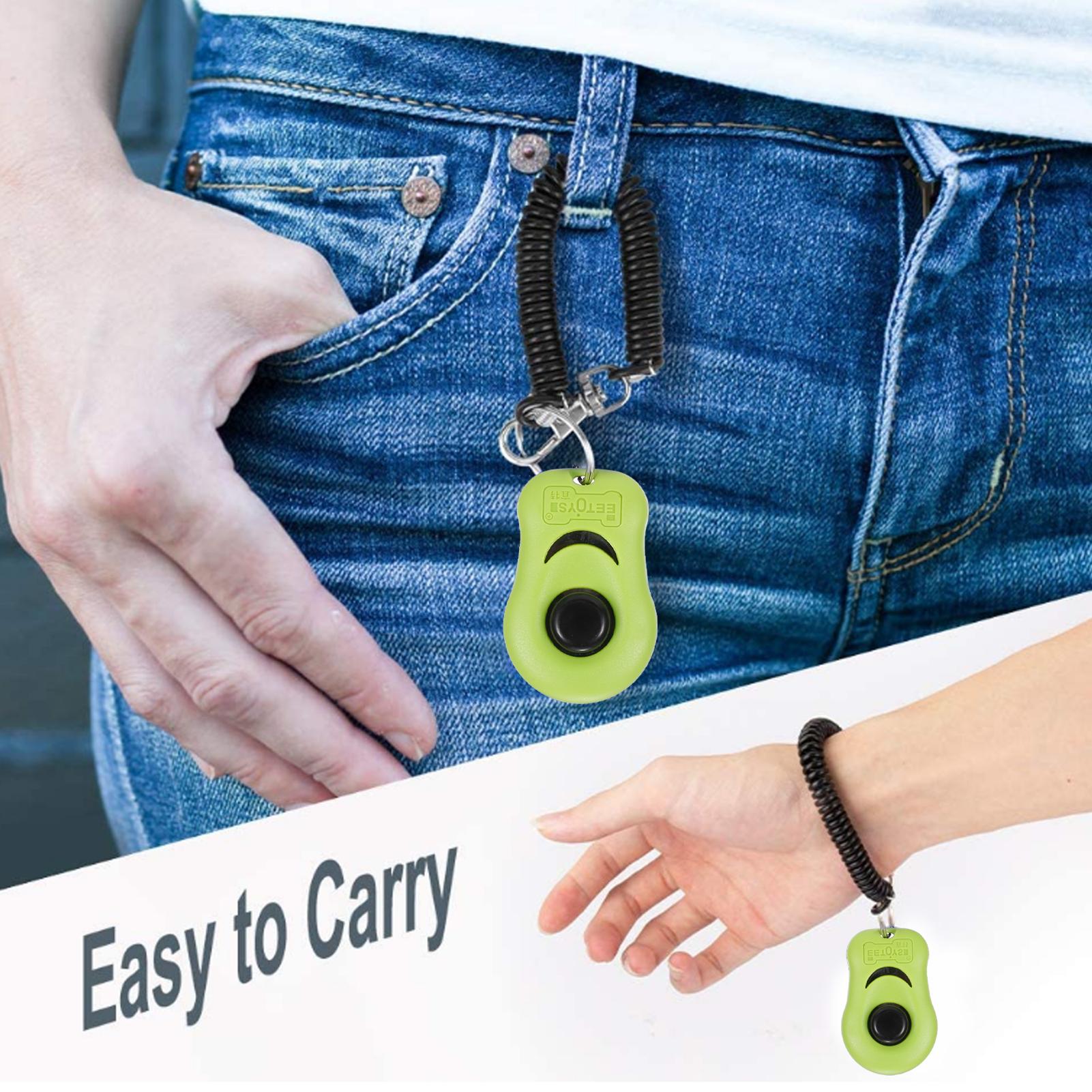 Thiết bị Click huấn luyện cho thú cưng, có dây đeo cổ tay