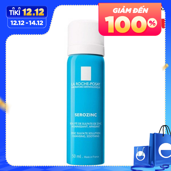 Nước Khoáng Giúp Làm Sạch Và Dịu Da La Roche-Posay Serozinc (50ml)