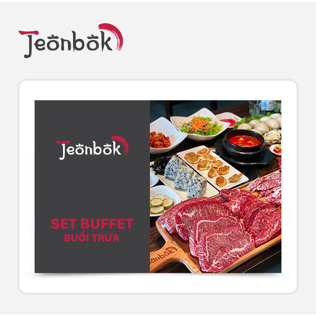 Jeonbok - Set Buffet Trưa