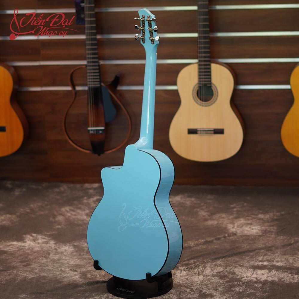 Đàn Guitar Acoustic Việt Nam GA-12EL Mặt Gỗ Thông Nguyên Tấm Cao Cấp