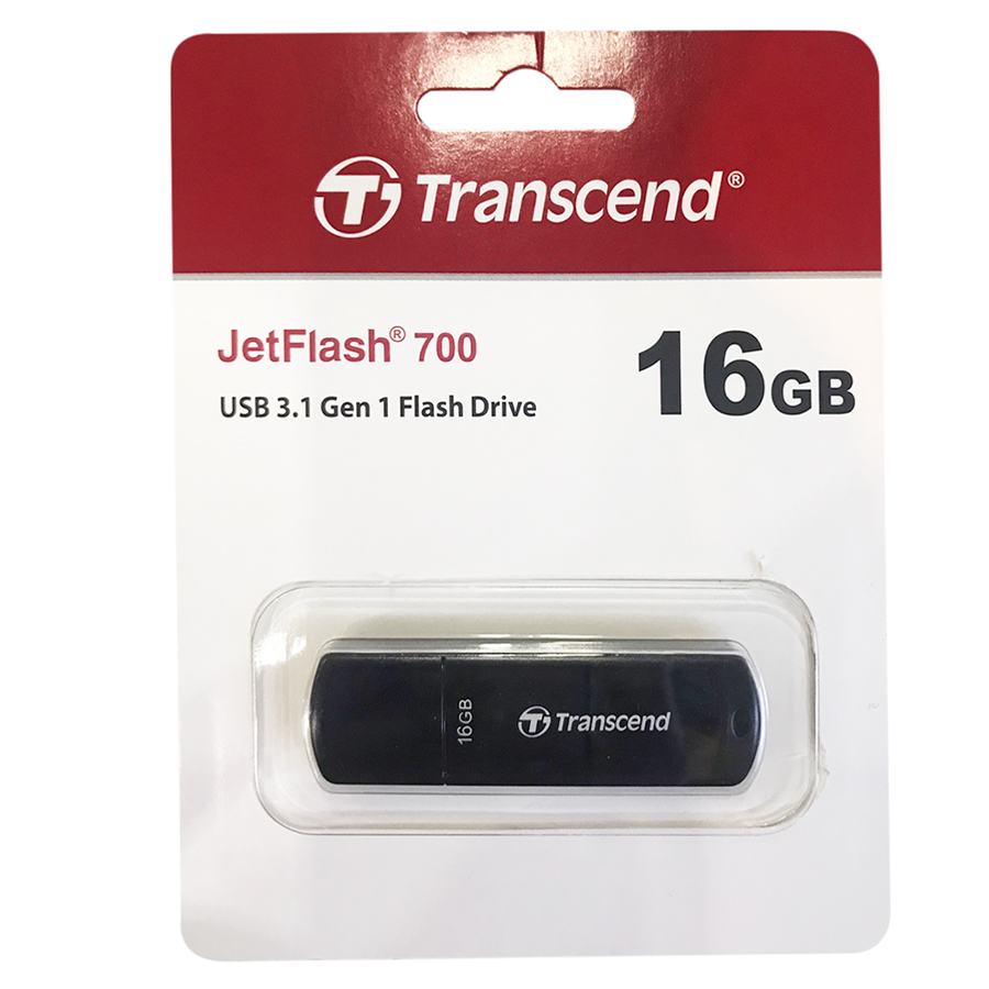 USB Transcend JetFlash 700 TS16GJF700 16GB - USB 3.0 - Hàng Chính Hãng