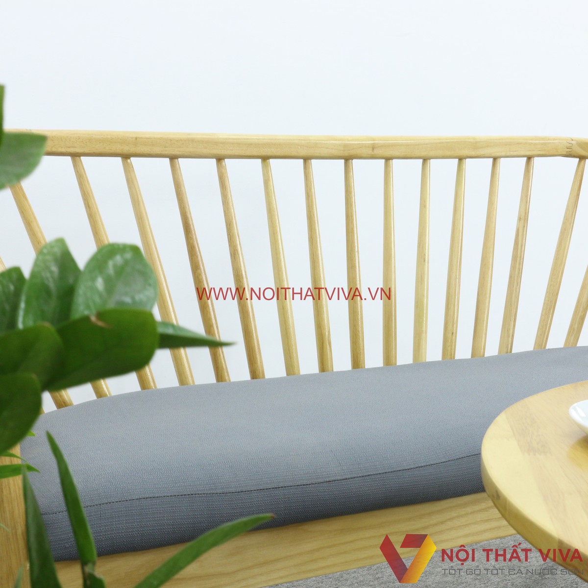 Bàn Cafe Ngoài Trời Ghế Genny 24 Nan Chân Choãi Gỗ Cao Su Màu Vàng Đẹp