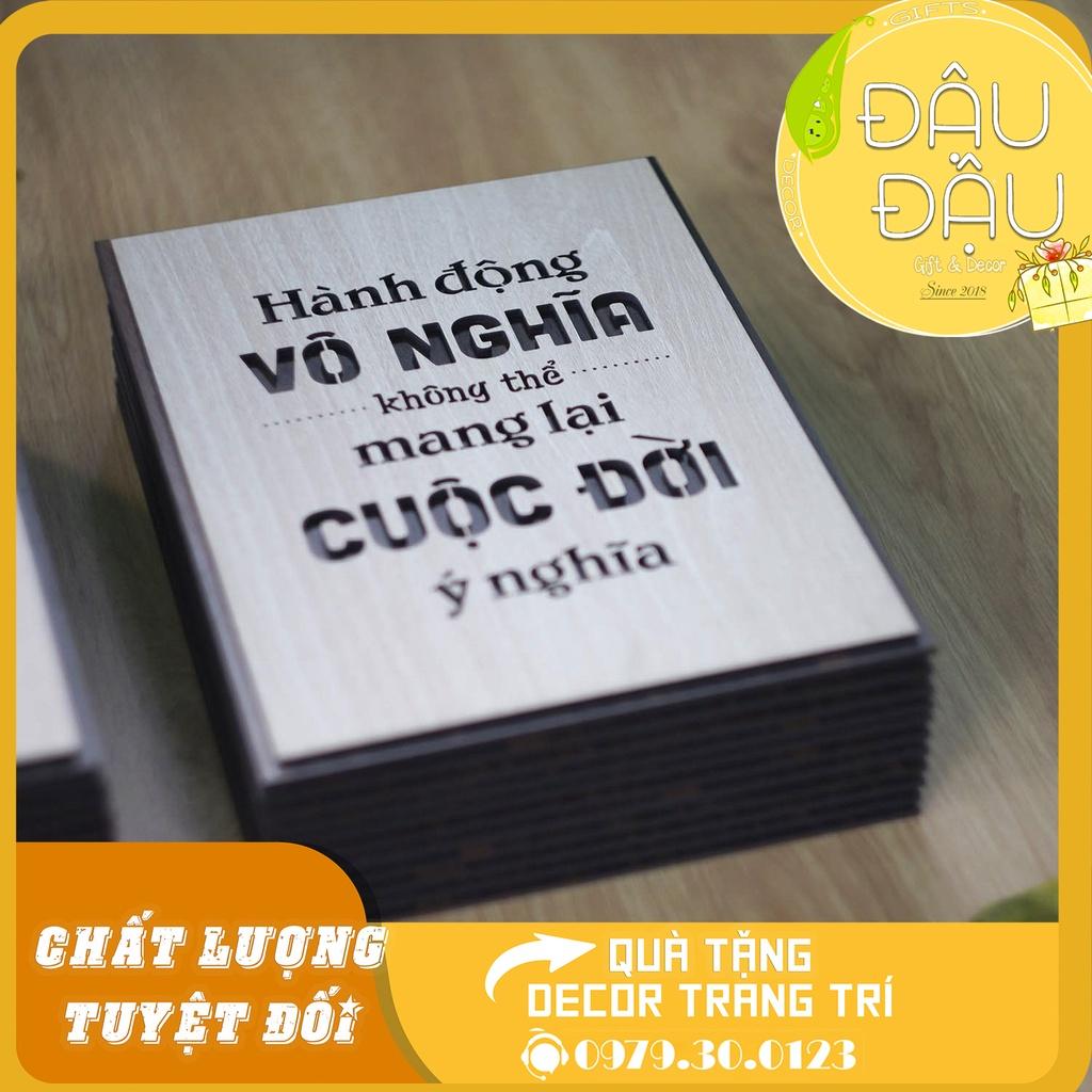 Tranh Tường Ý Nghĩa "Hành động vô nghĩa không thể mang lại cuộc đời có nghĩa"