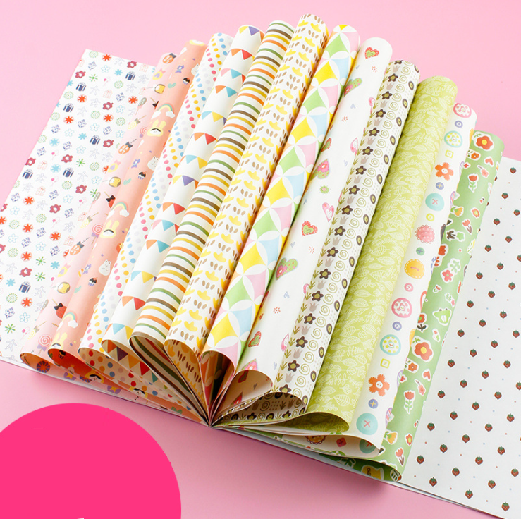 Tập Giấy Gói Qùa Wrapping Book 16 Designs Khác Nhau