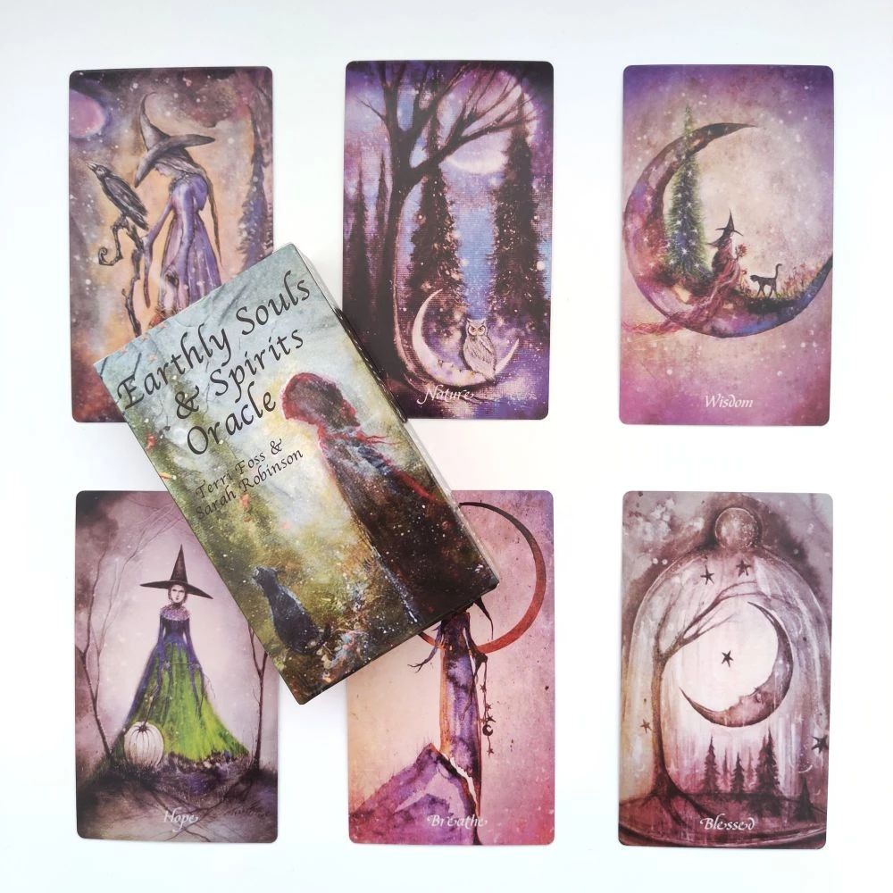 (Size Gốc) Bộ Bài Earthly Souls &amp; Spirits Oracle