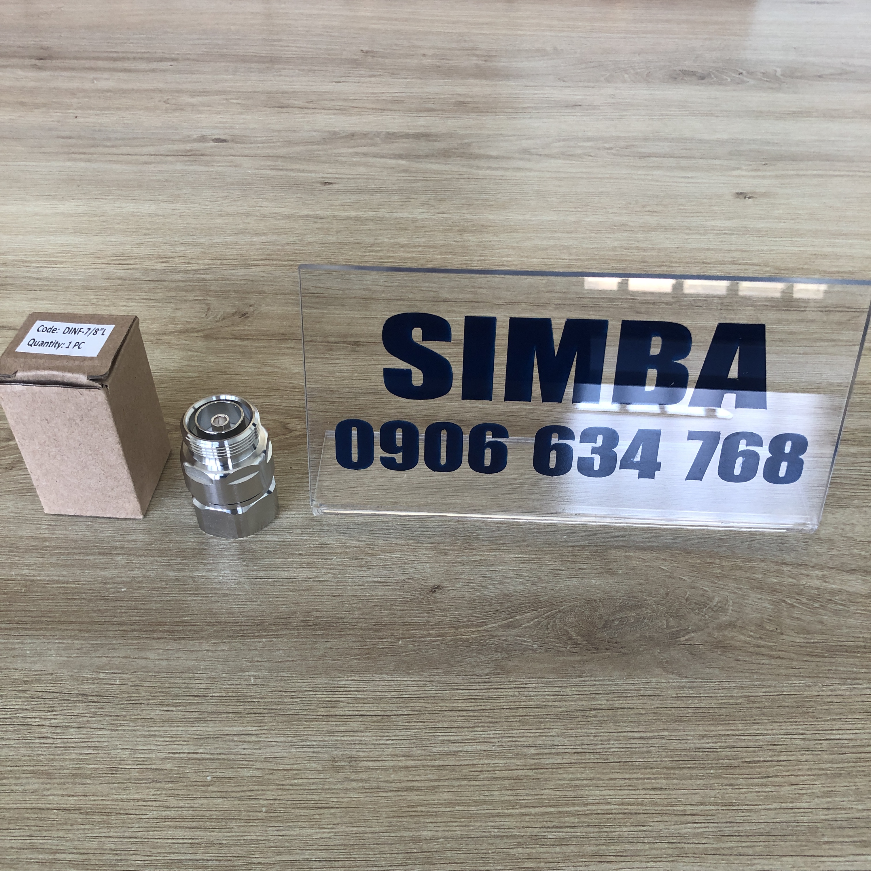 Đầu nối DIN female thẳng cho cáp 7/8, Model: DINF-7/8"L