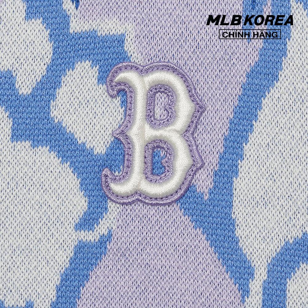 MLB - Áo khoác cardigan nữ dáng croptop Argyle Monogram 3FKCM0331