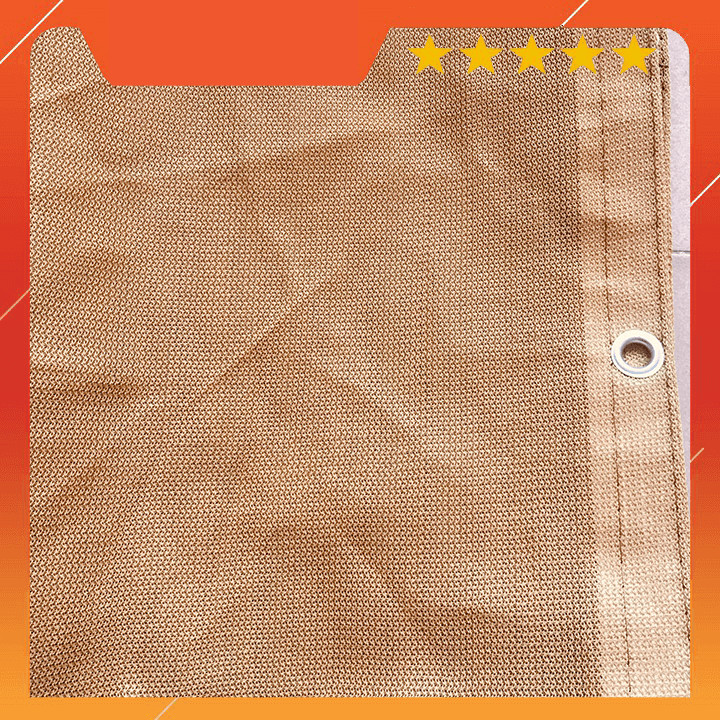 LƯỚI CHE NẮNG 80% - MAY VIỀN, KHUY - MÀU KEM - SIZE 2M X 3M