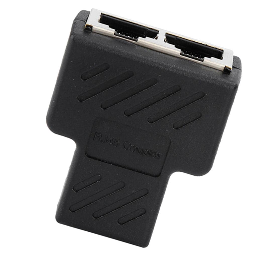 Splitter Adapter 1 to 2 Ethernet Converter with Two Sockets, CAT 5 / CAT 6 Ethernet Converter