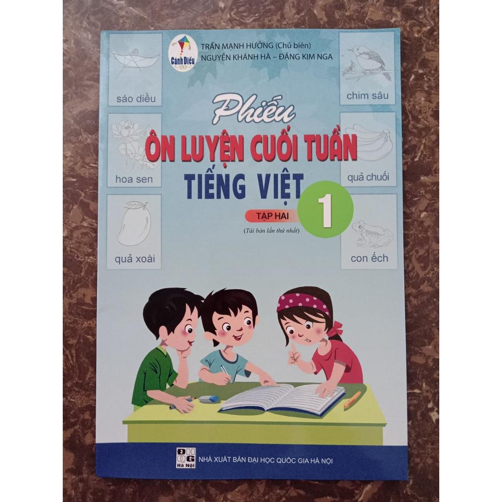 Sách - Phiếu ôn luyện cuối tuần Tiếng Việt 1 Tập 2