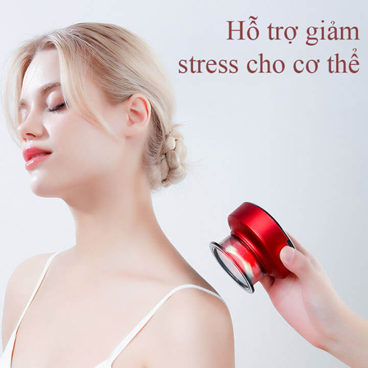 Máy giác hơi cạo gió cầm tay mini sạc pin massage thông minh 6 chế độ, máy giác hơi điện giúp giảm đau nhức, tăng cường lưu thông khí huyết-NG122