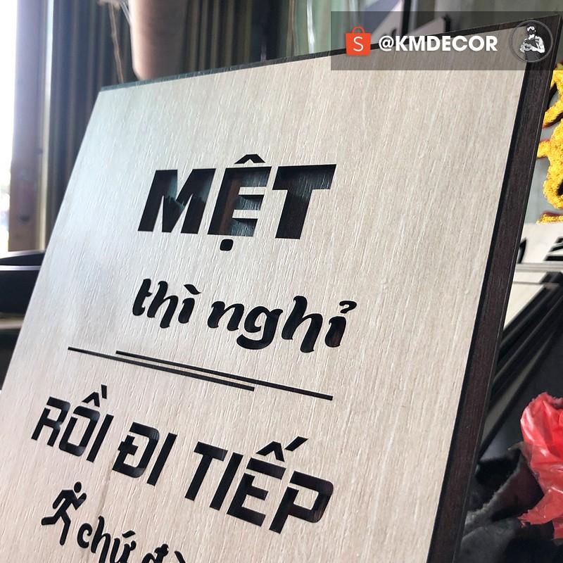 Mẫu tranh "mệt thì nghỉ rồi đi tiếp chữ đừng bỏ cuộc" - Tranh tạo động lực treo tường trang trí văn phòng