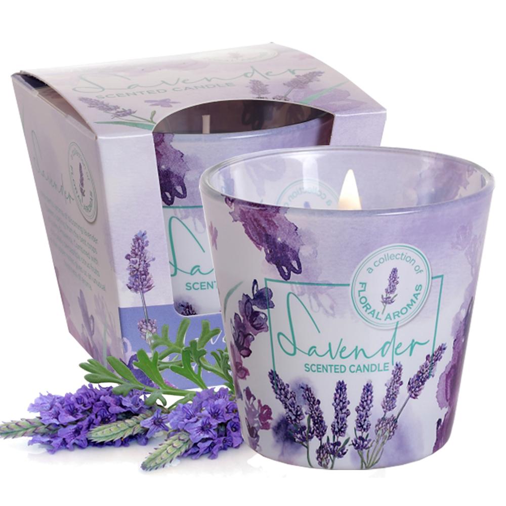 Ly nến thơm tinh dầu Bartek Lavender 115g QT5351 - oải hương, bạc hà, nến trang trí, thơm phòng, thư giãn, hỗ trợ khử mùi (giao mẫu ngẫu nhiên)