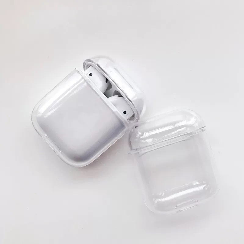 Ốp trong suốt cứng Logo New Pop cho Airpods