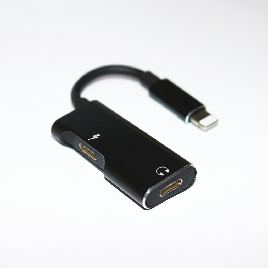 2 in 1 Audio Headphone Adapter Charging Cable for 7 7P 8 8P X