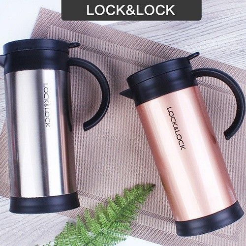 Bình Đựng Cà Phê Penguin Bằng Thép Không Gỉ Lock&Lock LHC1444  Dung Tích 1L - Nhiều Màu - Hàng Chính Hãng