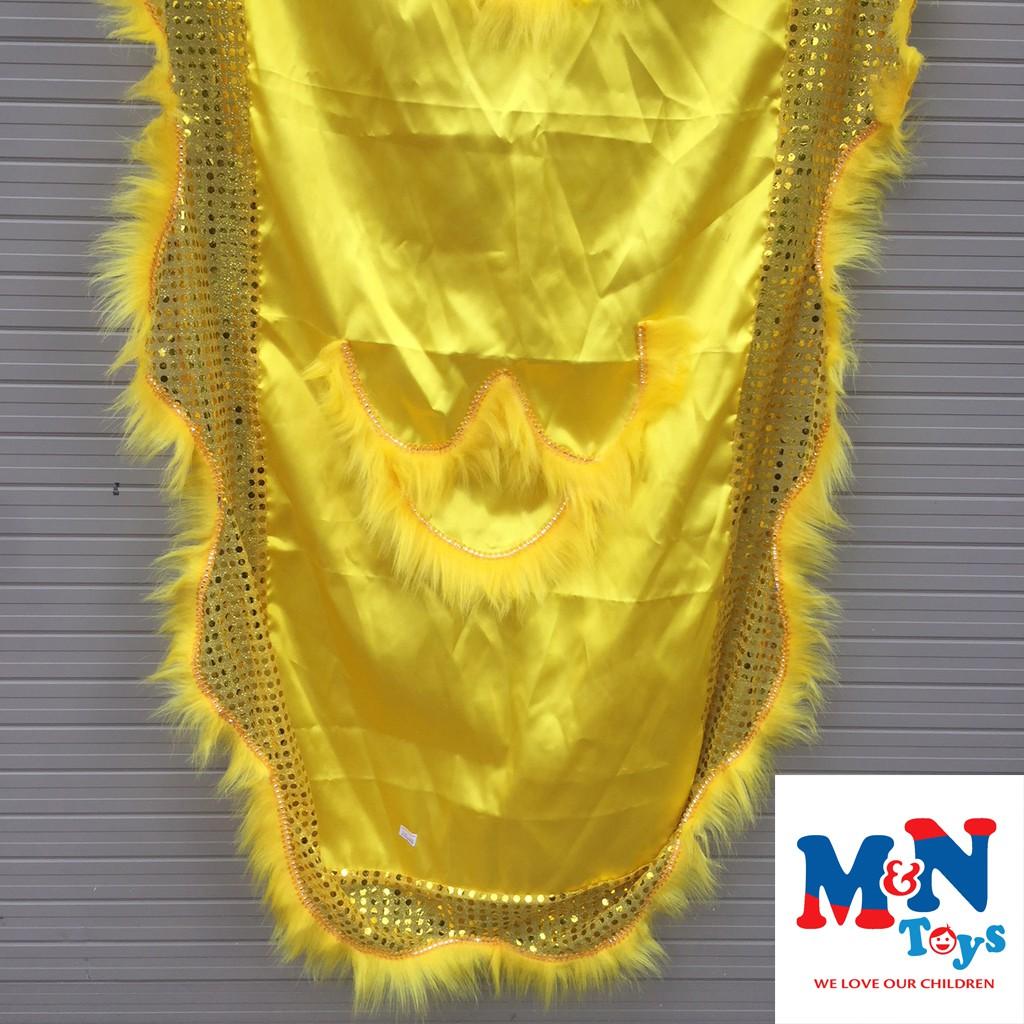 Đuôi Lân Viền Kim Sa Cỡ Trung (màu vàng) 70cm x 145 cm