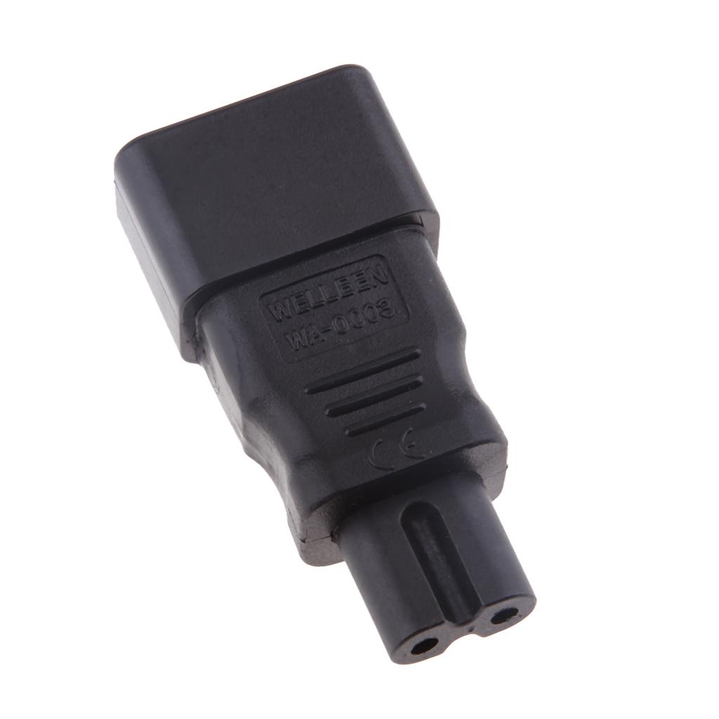 Đa Năng IEC 320 C14 Để C7 Chuyển Đổi Adapter Kết Nối Nguồn Cắm