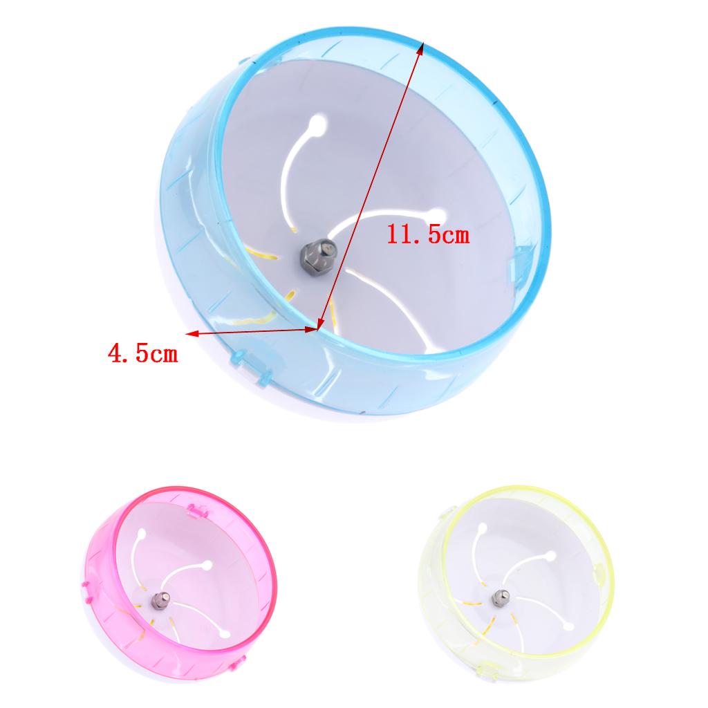 Hamster Mouse Rat Exercise Toys Plastic Silent Running Spinner Wheel Pink