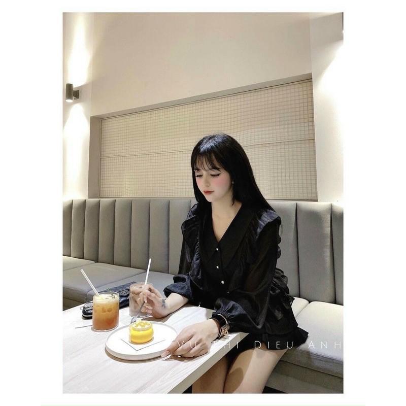 Áo sơ mi bèo tiểu thư