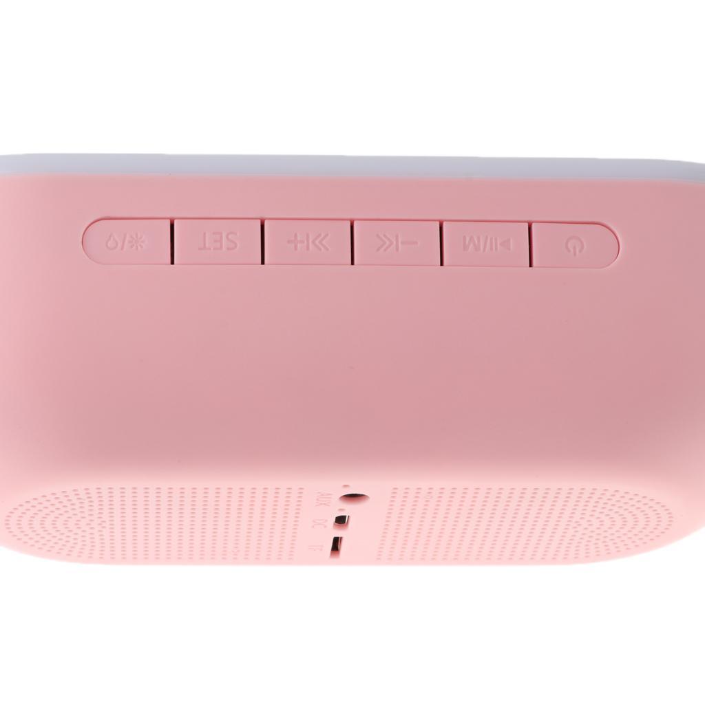 Portable Bluetooth Speaker LED Display Alarm Clock Supports TF Card