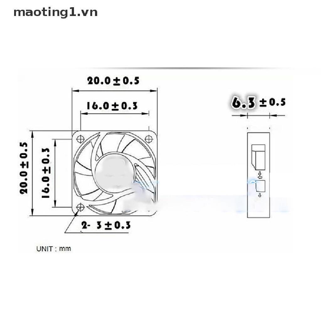 Quạt TảN NhiệT MáY TíNh 2 Dây 5v12v 2CM 20MM, 2 Dây