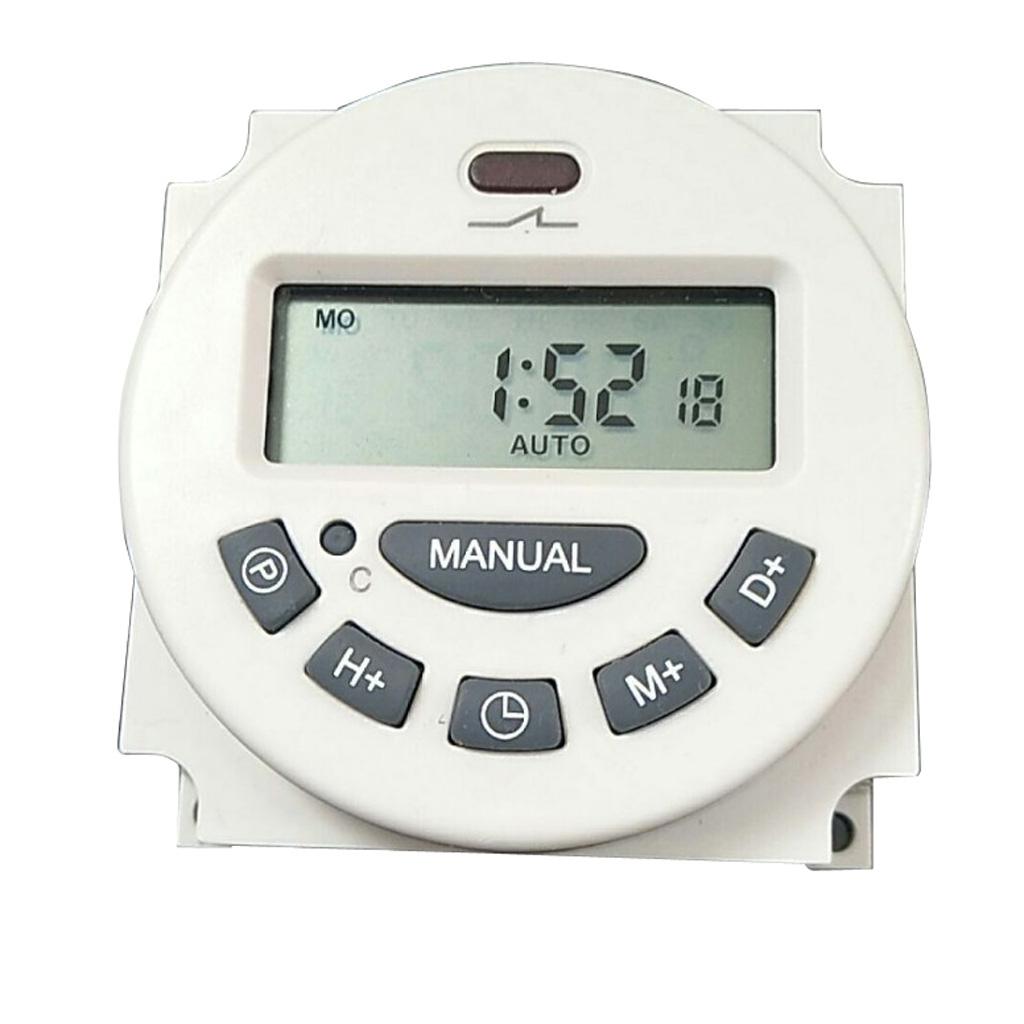 LCD Power Digital Time Switch Weekly Programmable Timer 12V Power Supply