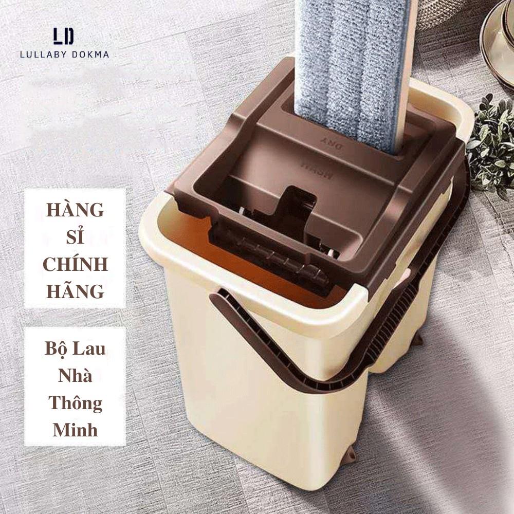 Chổi Lau Nhà - Cây Lau Nhà Thông Minh 2 Ngăn Tự Vắt – Xoay 360 độ thông minh kèm thùng vắt 2 ngăn size lớn cao cấp -❖Khu