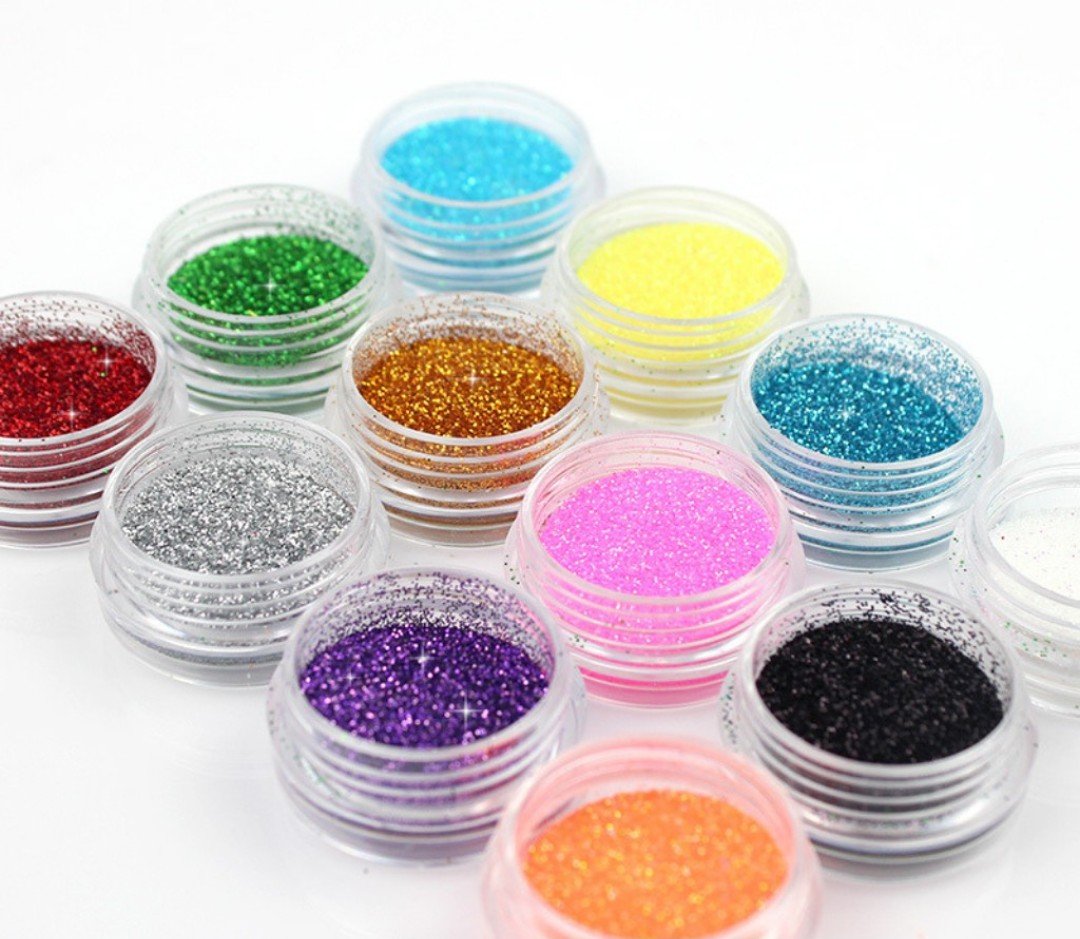 Bột Nhũ Rắc Kim Tuyến Nail ,set 12 màu Hot 2022