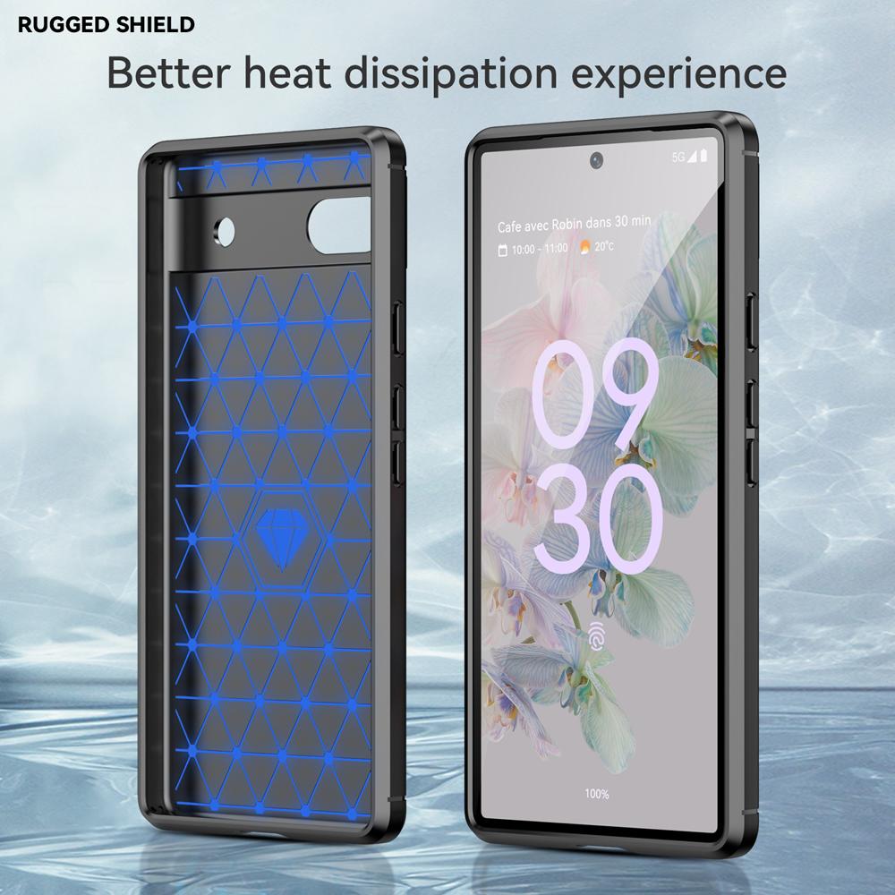 Ốp lưng cho Google Pixel 6A silicone mềm Carbon phay xước chống sốc chống vân tay