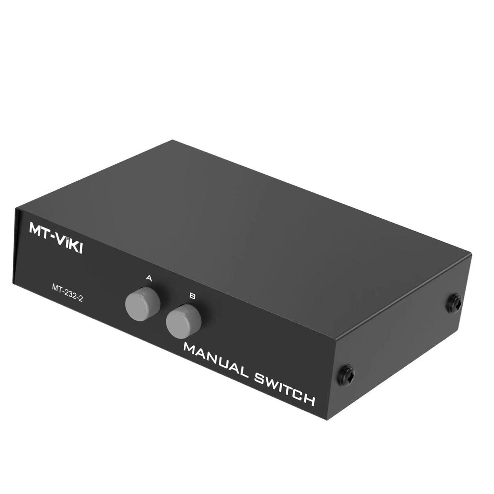 RS232 4Port Serial 9pin Switch Manual Selector Box Out for Computer